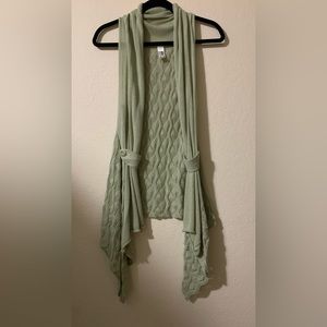 Light green cardigan size M.
